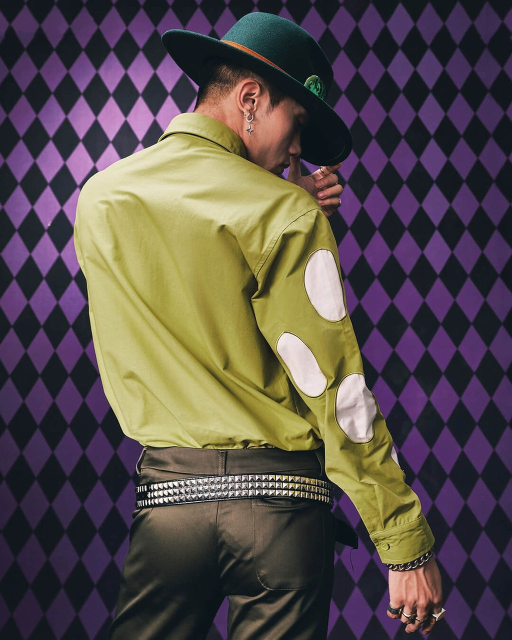 MEDM × JOJO Patchwork Long Sleeve Shirt