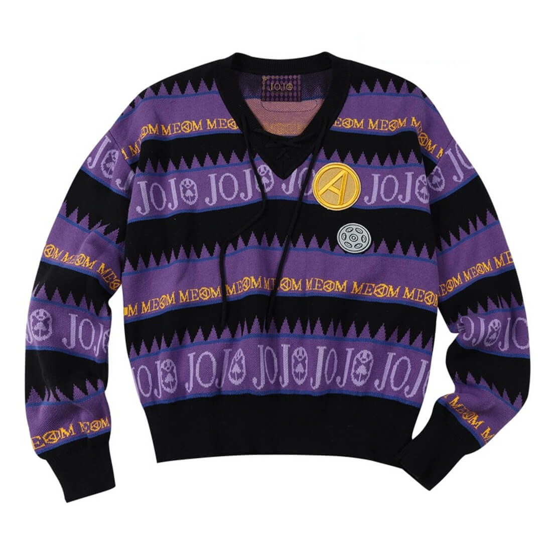 MEDM × JOJO Striped V Neck Knit Sweater