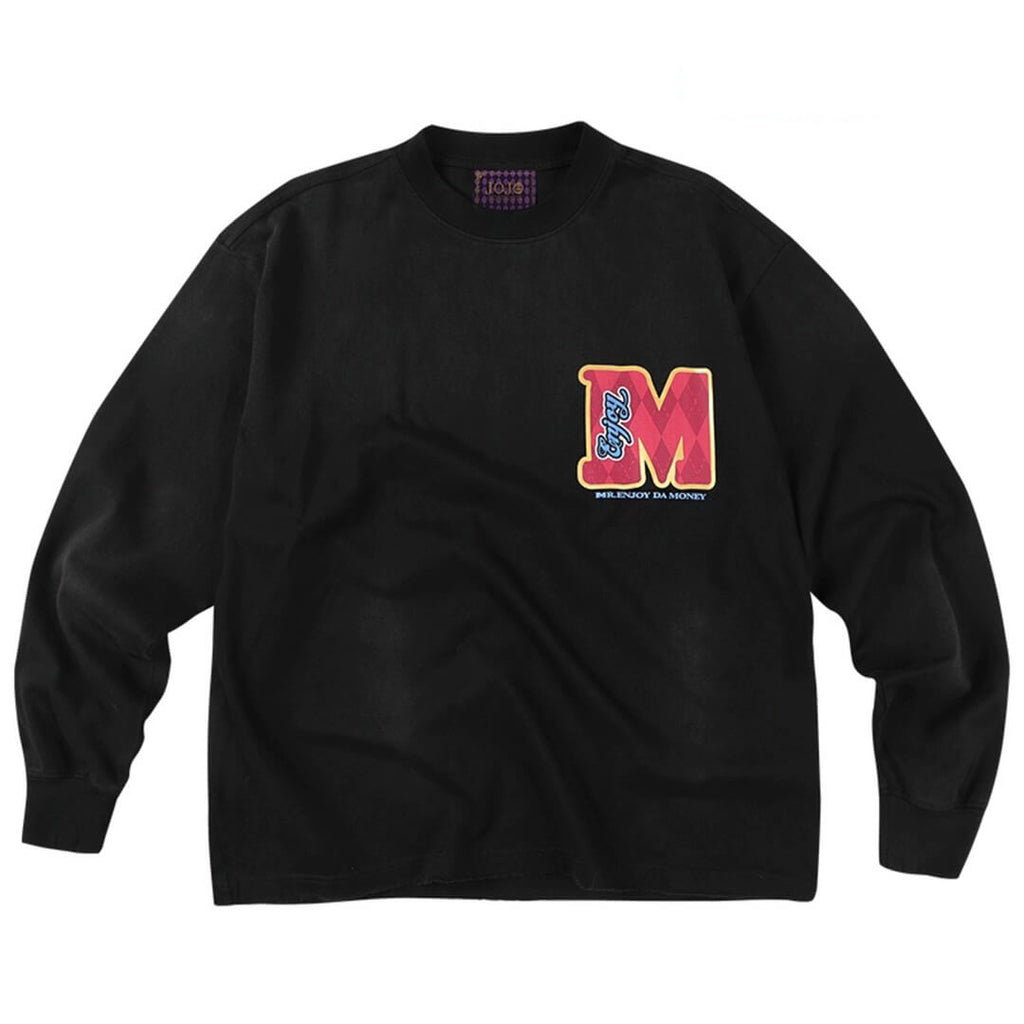 MEDM × JOJO Washed Distressed Character Print Long Sleeve Tee