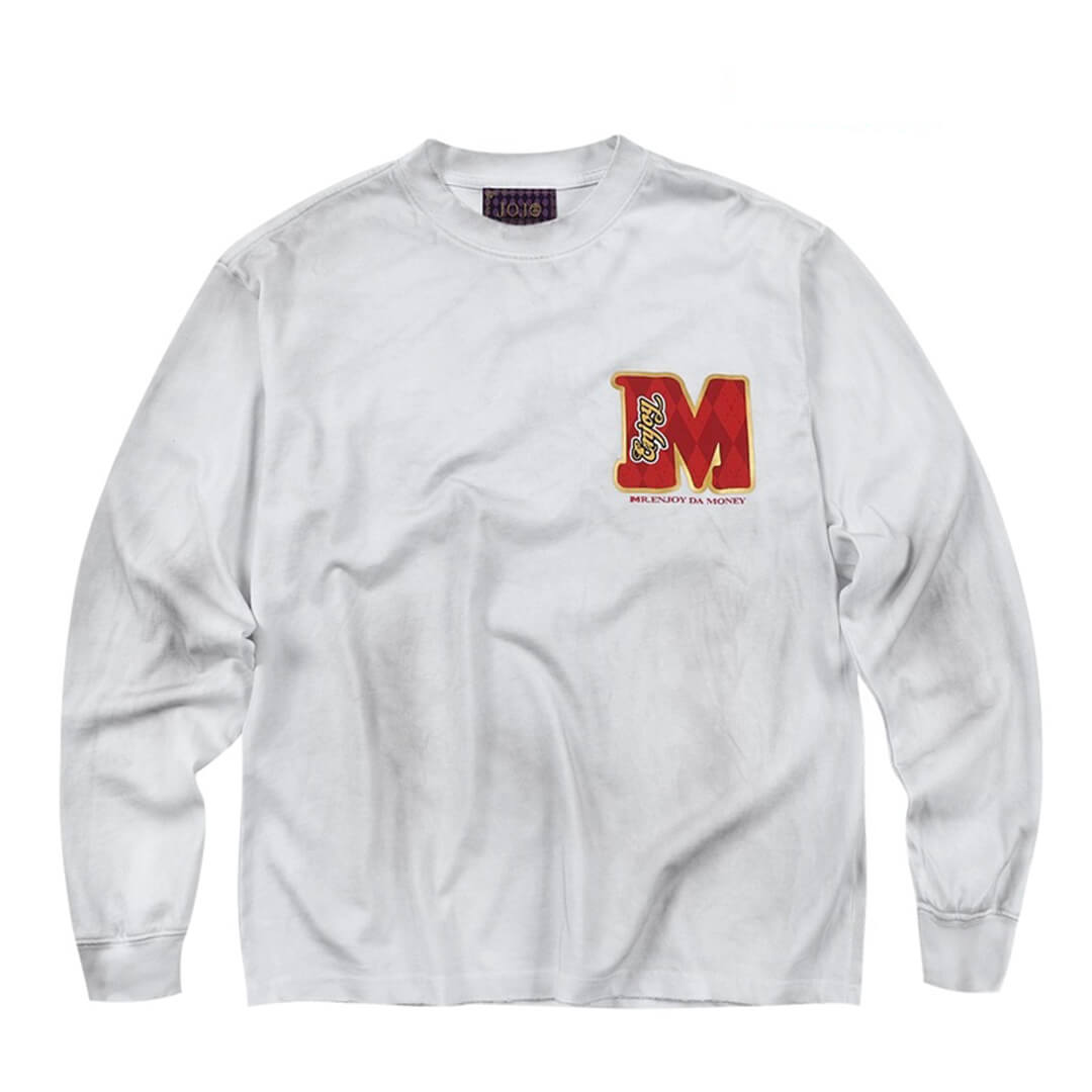 MEDM × JOJO Washed Distressed Character Print Long Sleeve Tee