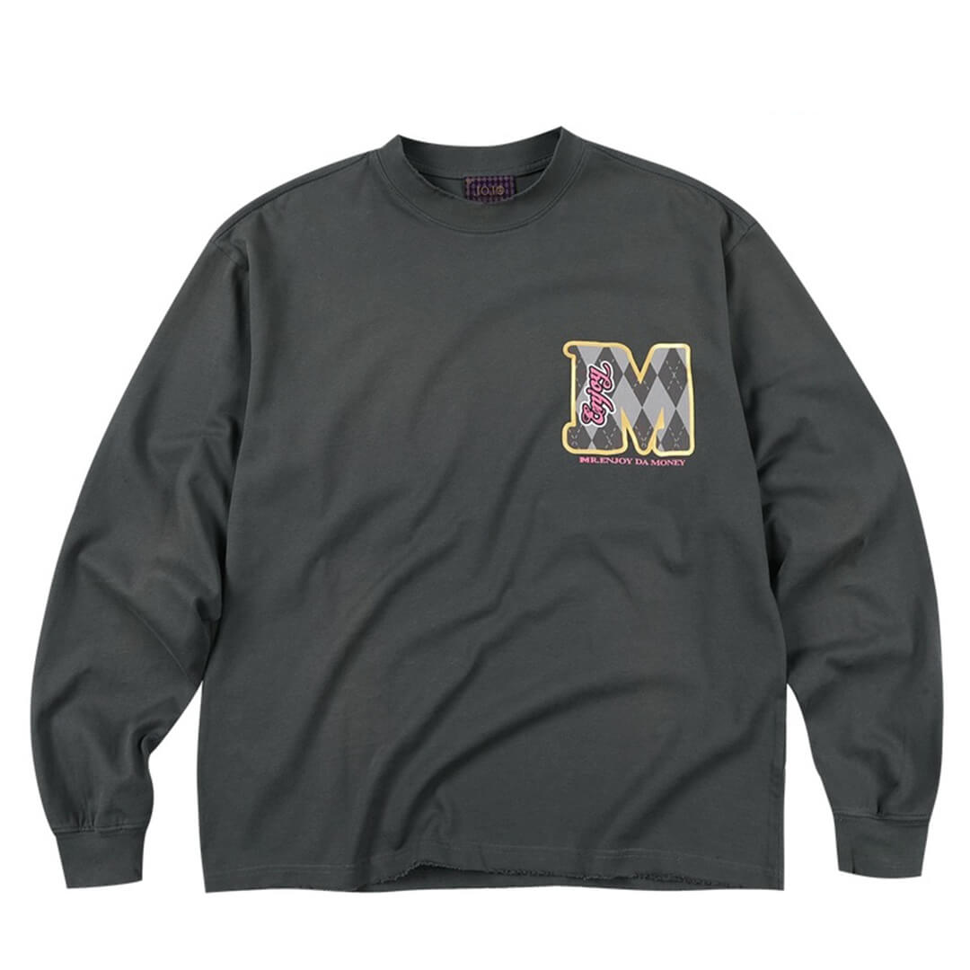 MEDM × JOJO Washed Distressed Character Print Long Sleeve Tee