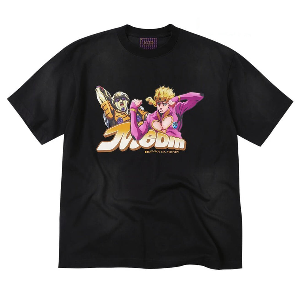 MEDM × JOJO Washed Distressed Character Print Tee