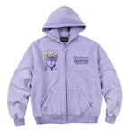 MEDM × JOJO Washed Graphic Print Zip Up Hoodie