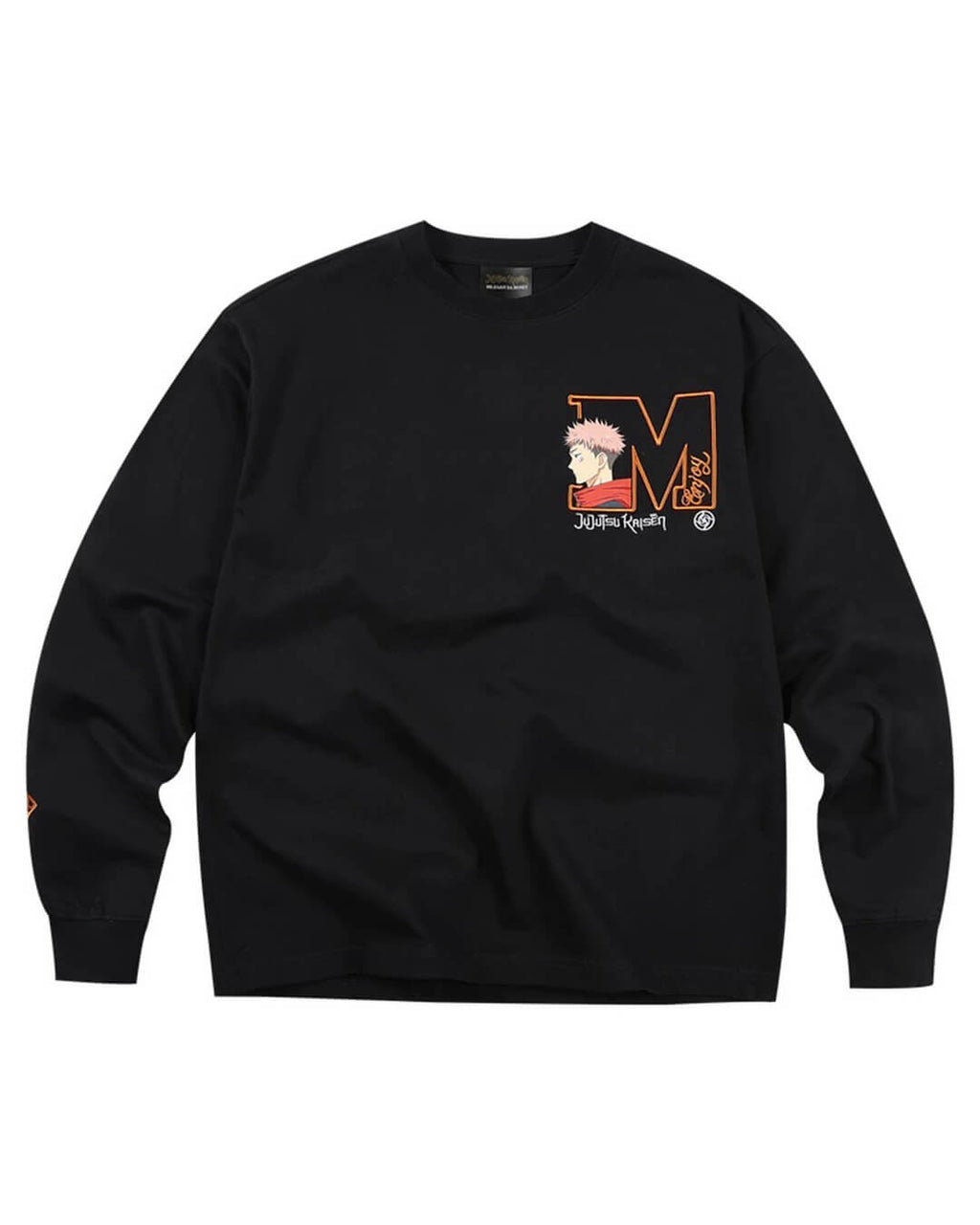 MEDM × Jujutsu Kaisen Big M Logo Character Print Embroidered Long Sleeve Tee