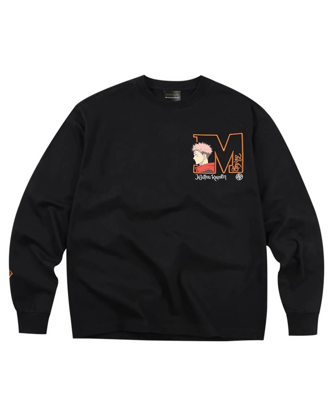 MEDM × Jujutsu Kaisen Big M Logo Character Print Embroidered Long Sleeve Tee
