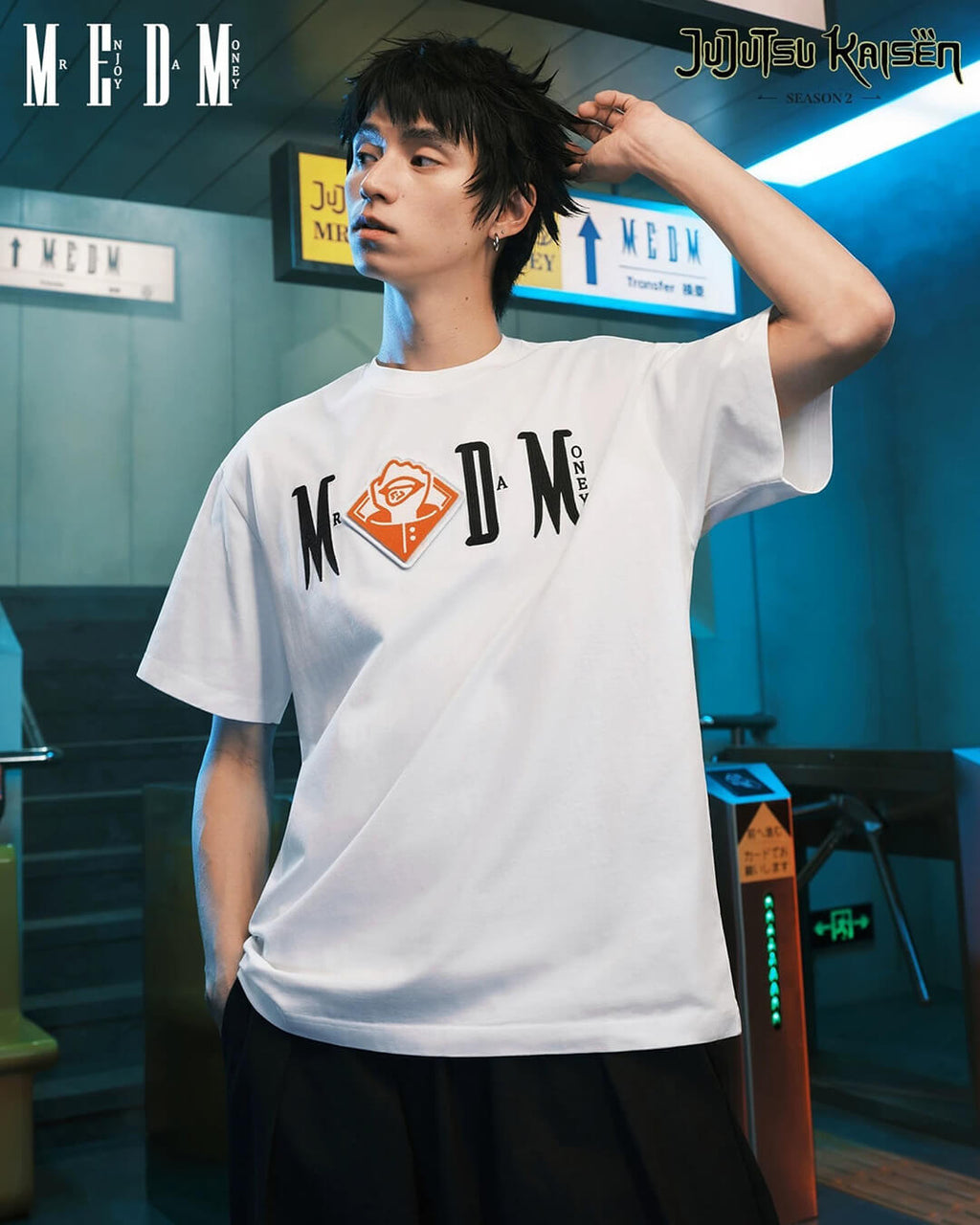 MEDM × Jujutsu Kaisen Character Icon Velcro Tee