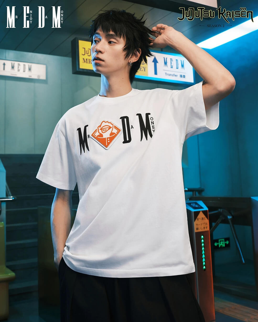 MEDM × Jujutsu Kaisen Character Icon Velcro Tee