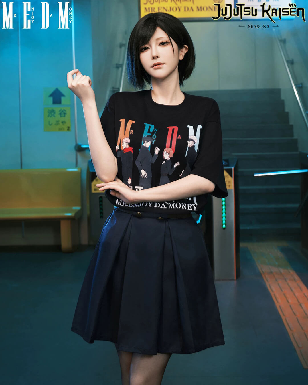 MEDM × Jujutsu Kaisen Character Multi Print Tee