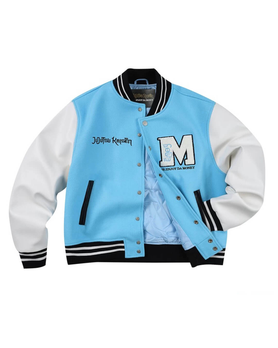 MEDM × Jujutsu Kaisen Character Patch Varsity Jacket