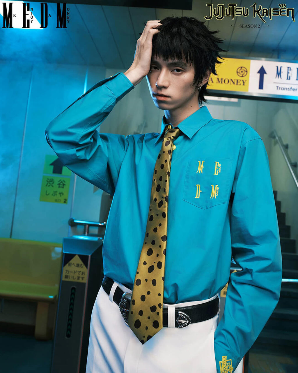 MEDM × Jujutsu Kaisen Kento Nanami Inspired Long Sleeve Shirt