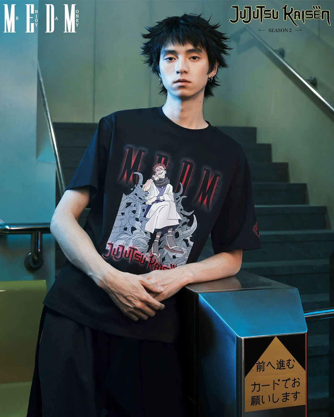 MEDM × Jujutsu Kaisen Ryomen Sukuna Print Embroidered Tee