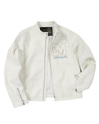 MEDM × Jujutsu Kaisen Satoru Gojo Print Patch PU Leather Jacket