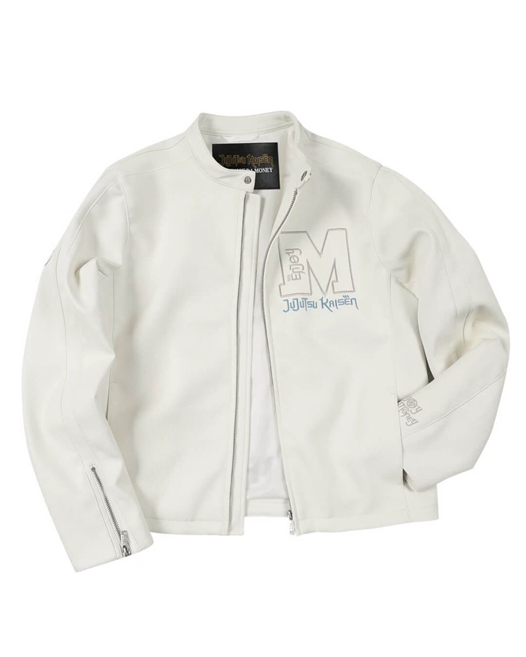 MEDM × Jujutsu Kaisen Satoru Gojo Print Patch PU Leather Jacket