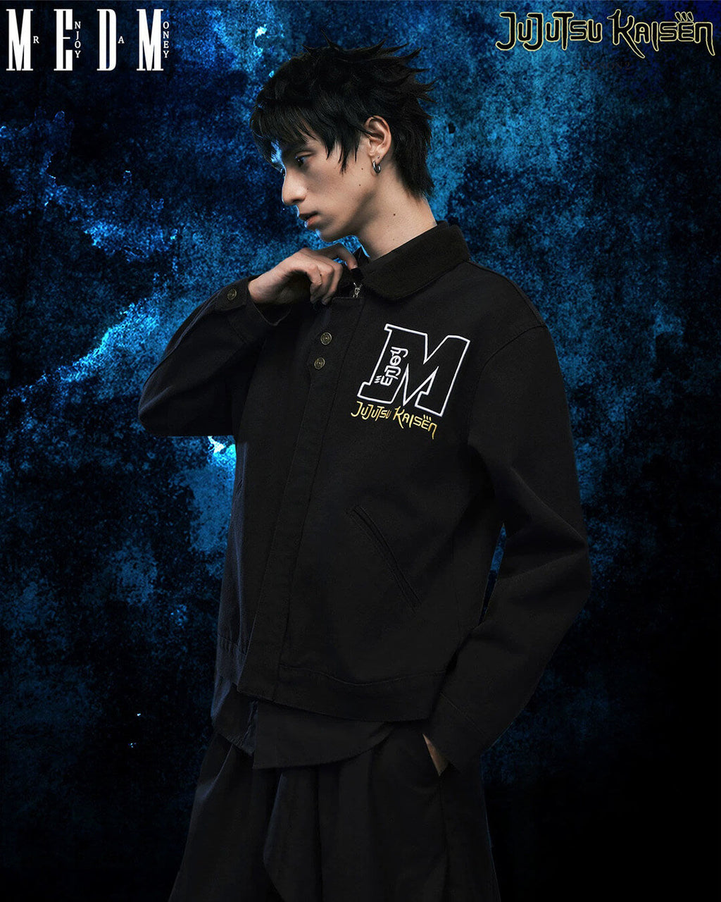 MEDM × Jujutsu Kaisen Suguru Geto Print Patch Embroidered Detroit Jacket