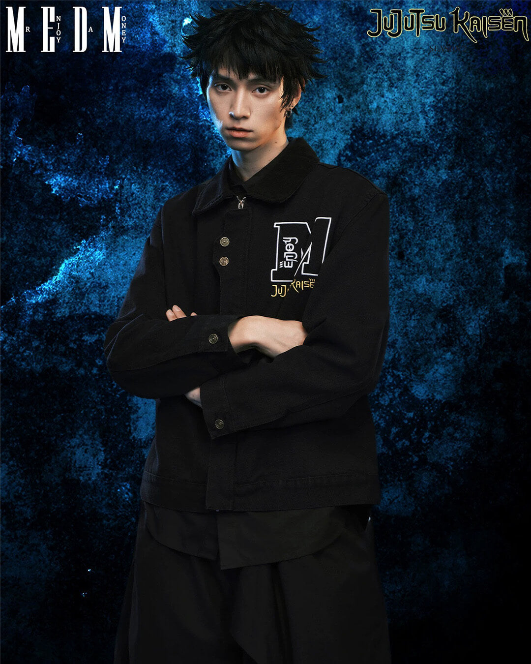 MEDM × Jujutsu Kaisen Suguru Geto Print Patch Embroidered Detroit Jacket