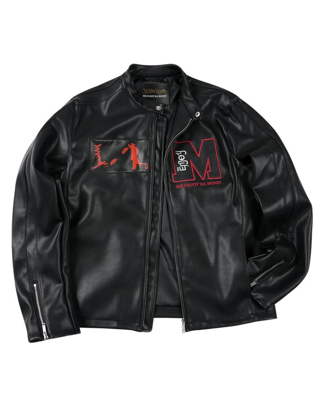 MEDM × Jujutsu Kaisen Sukuna Patch PU Leather Jacket