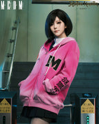 MEDM × Jujutsu Kaisen Washed Character Print Embroidered Zip Up Hoodie