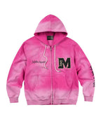 MEDM × Jujutsu Kaisen Washed Character Print Embroidered Zip Up Hoodie