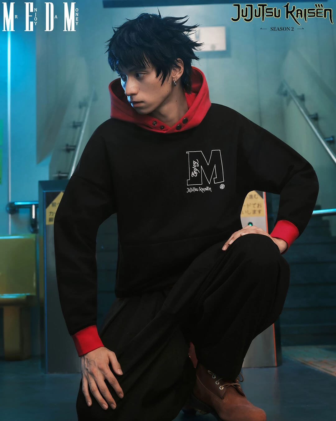 MEDM × Jujutsu Kaisen Yuji Itadori Colorblock Hoodie
