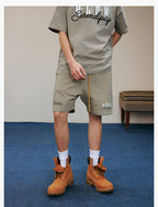 MEDM 3D Embroidered Sweat Shorts