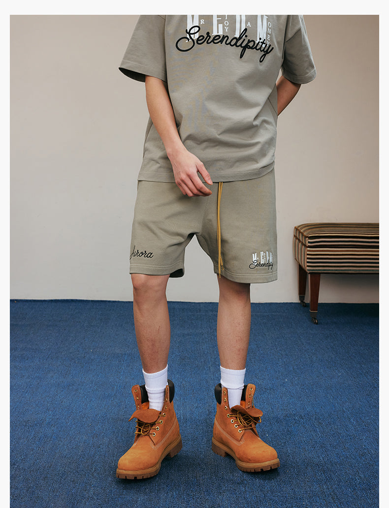 MEDM 3D Embroidered Sweat Shorts