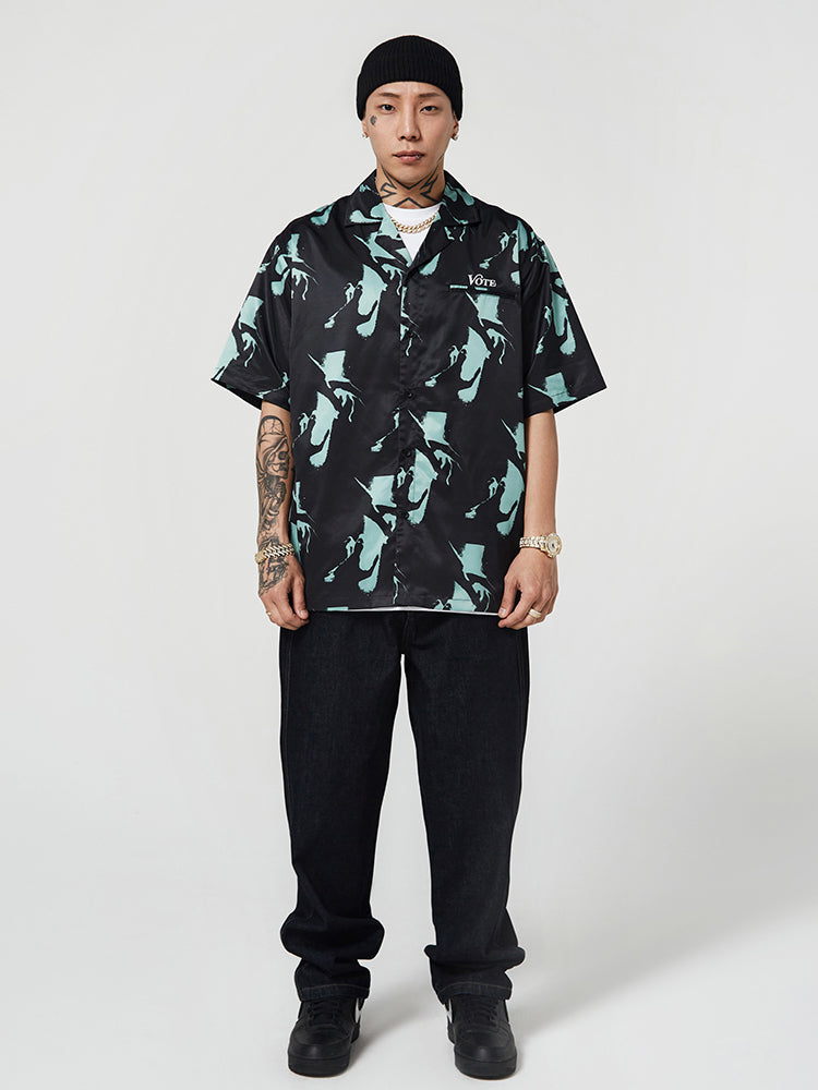 VOTE Palm Pattern Shirt