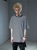 VENTUREK Striped Side Zipper Tee