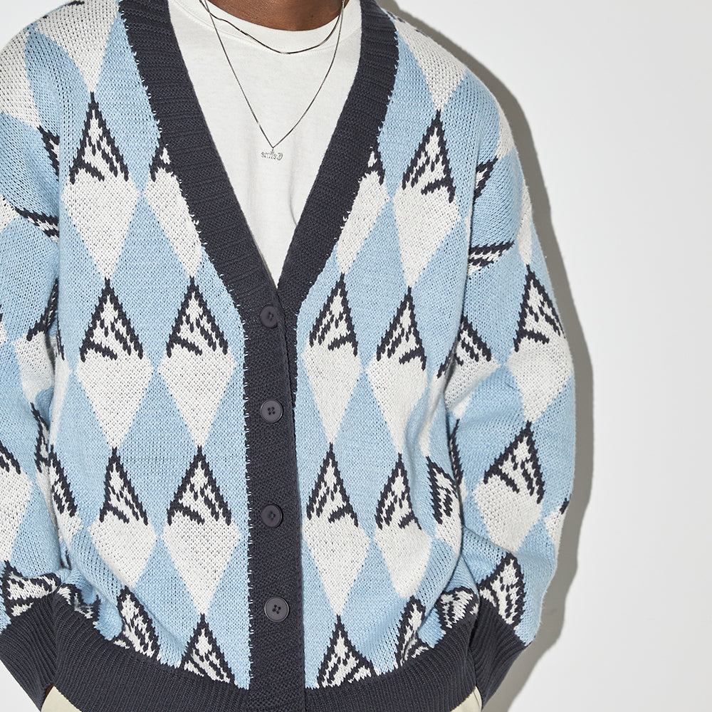 EMPTY REFERENCE Snow Mountain Stitching Cardigan