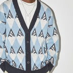 EMPTY REFERENCE Snow Mountain Stitching Cardigan