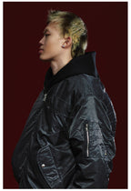 Remedy Pleated Back Design MA-1 Bomber Jacket
