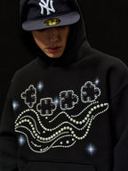 YADcrew x BIPOLAR Puzzle Pearl Embroidered Hoodie