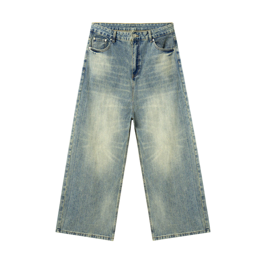 JHYQ Vintage Washed Distressed Jeans