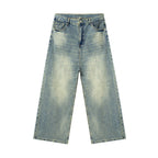 JHYQ Vintage Washed Distressed Jeans