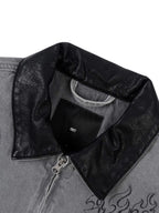 1807 Racing Graffiti Print Detroit Denim Jacket