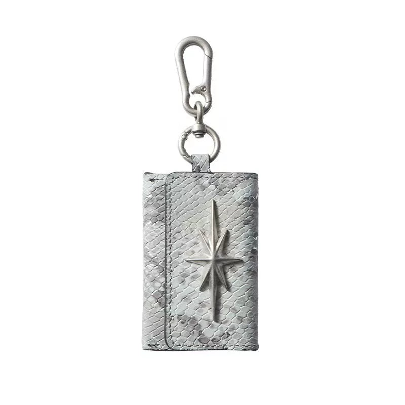 Remedy Metal Studded Keychain Coin Card Leather Wallet