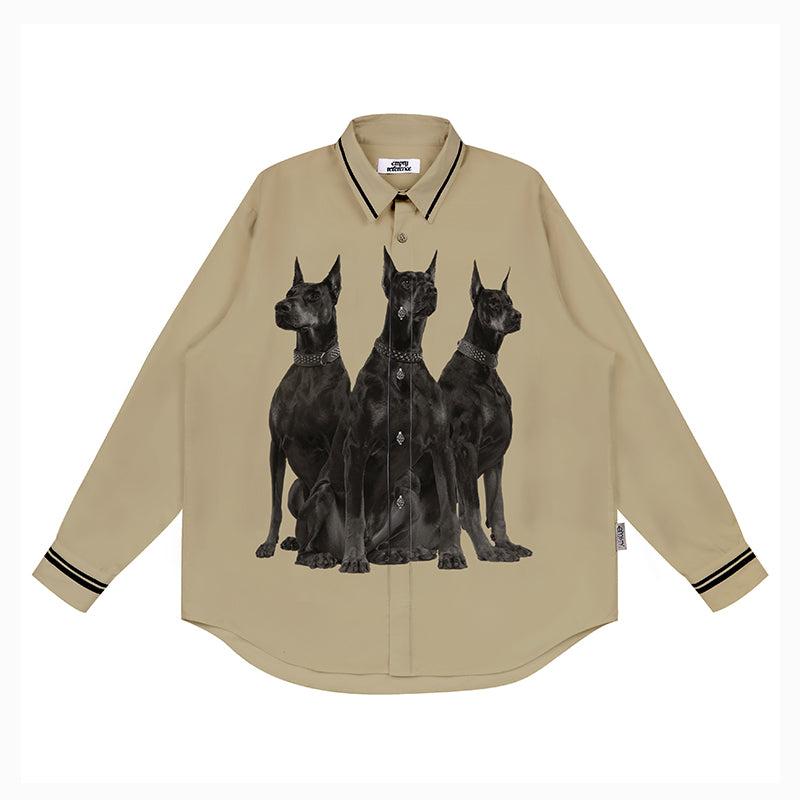 EMPTY REFERENCE Doberman Long Sleeve Shirt