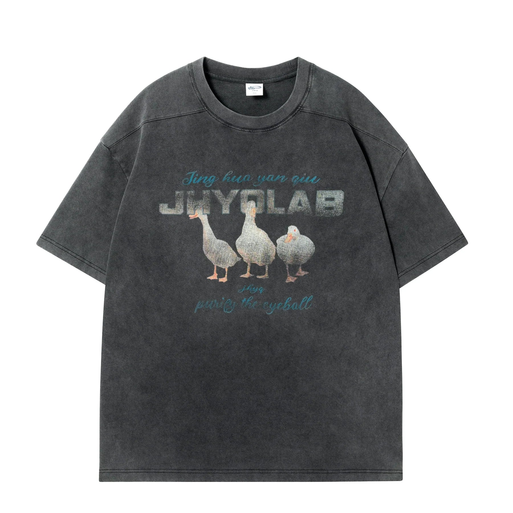 JHYQ Washed Duck Print Tee