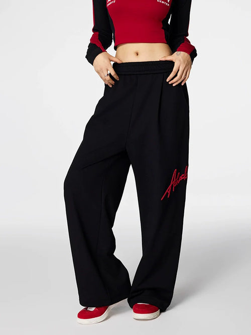 Achock Logo Embroidery Baggy Sweatpants