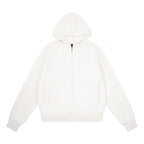 1807 Rhinestone Embellished Zip Up Hoodie