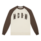 MEDM Color-Blocked Raglan Sleeve Knit Sweater