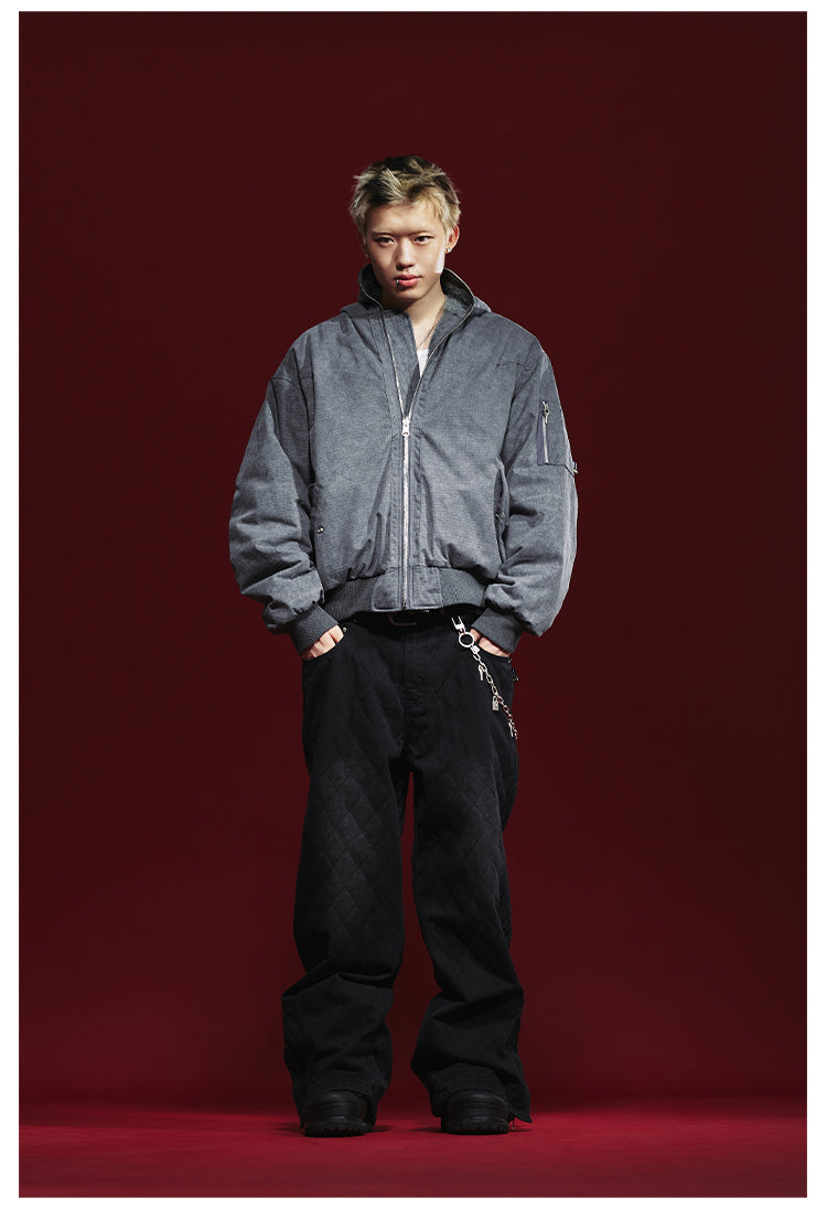 Remedy Multi Zipper Reversible MA-1 Bomber Jacket