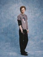 SOD Co. Artwork Print Distressed Washed Tee