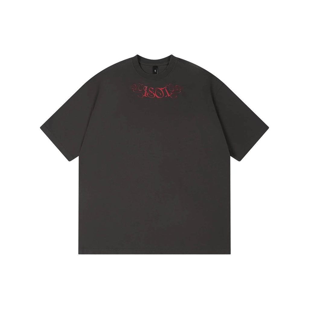 1807 Floral Message Logo 3D Print Distressed Short Sleeve Tee