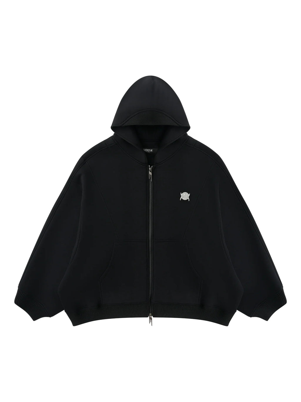 BLIND NO PLAN 3D Reconstructed Inverted Sleeves Zip-Up Hoodie