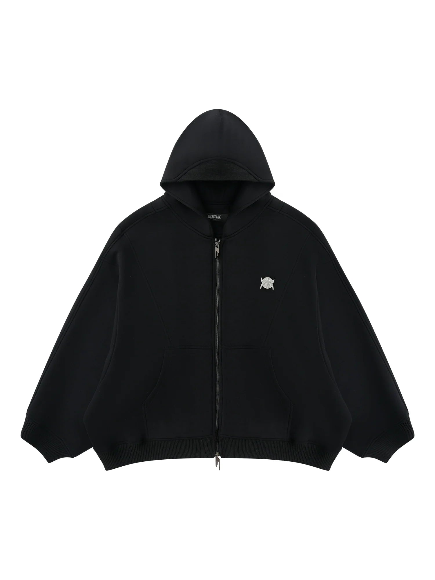BLIND NO PLAN 3D Reconstructed Inverted Sleeves Zip-Up Hoodie