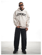 F3F Select Embroidered Faux Suede Hoodie