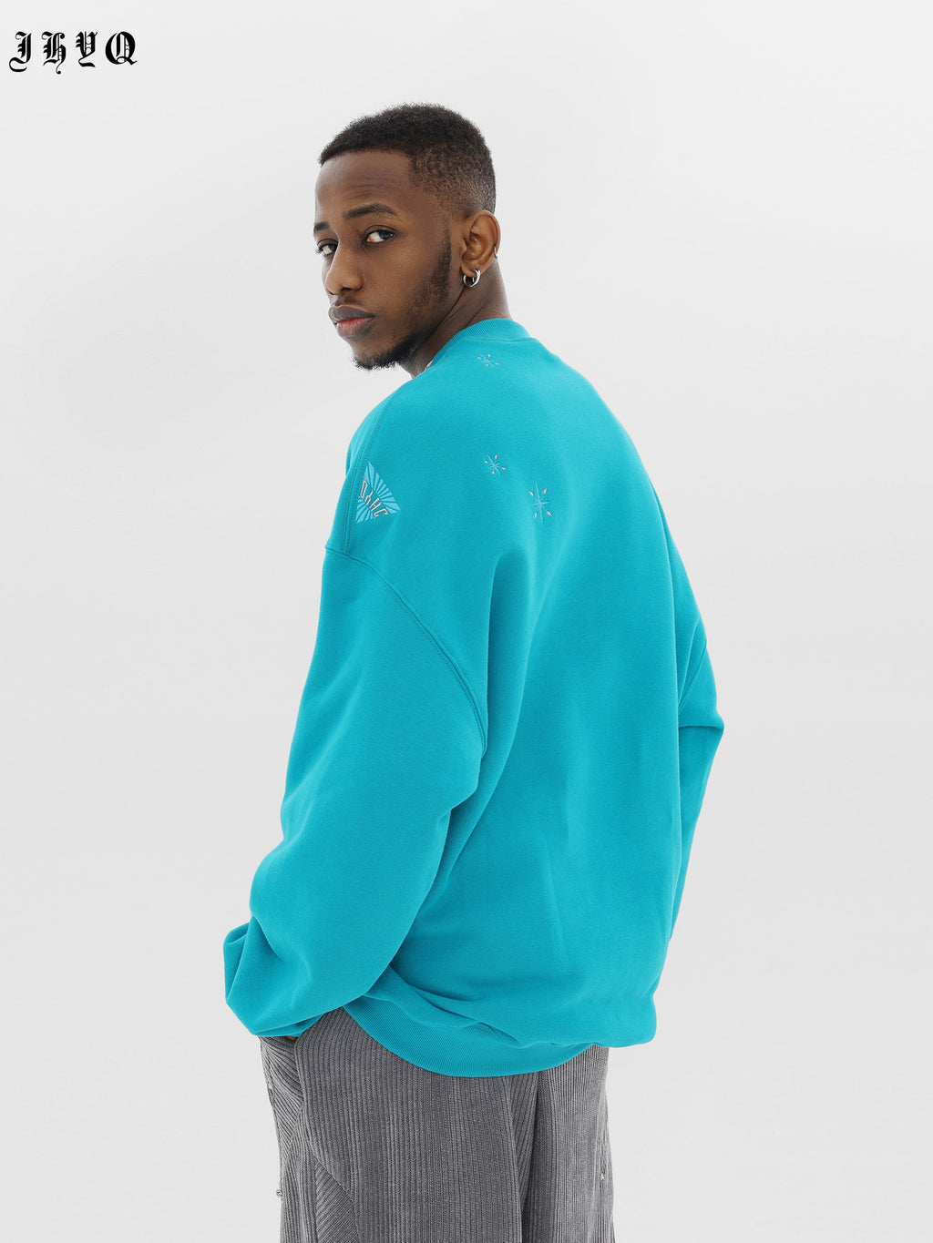 JHYQ Stars Embroidered Heavyweight Sweater