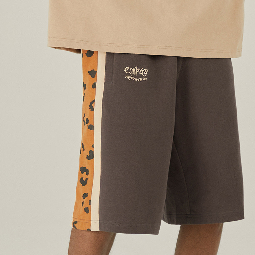 EMPTY REFERENCE Leopard Print Shorts