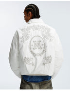 MEDM Floral Embroidered Puffer Jacket