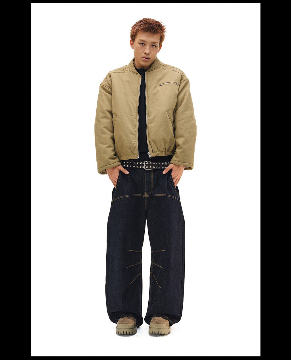NOVACAM Canvas Puffer Short Work Jacket